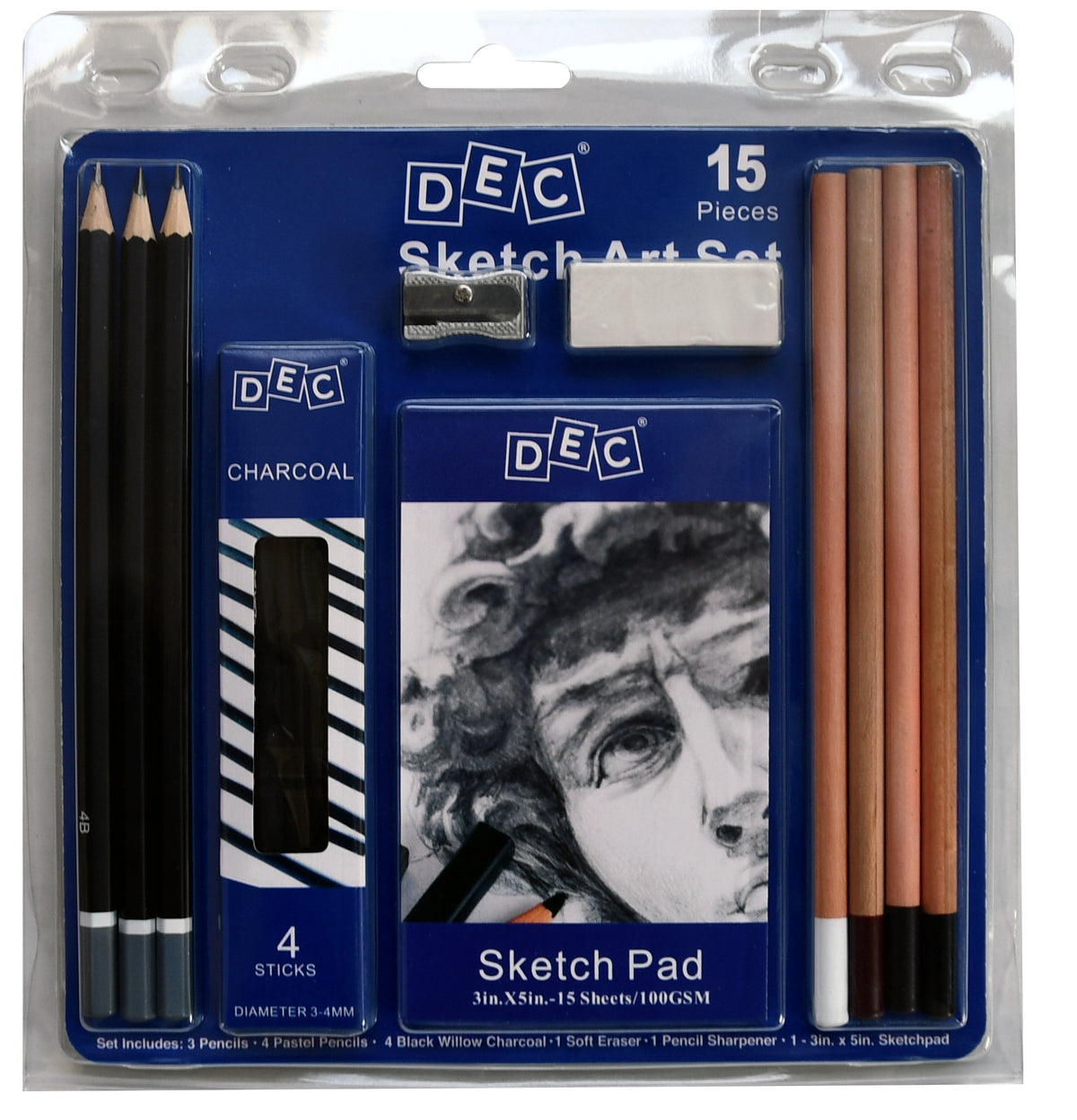 Sketch Art Set Of 15Pcs