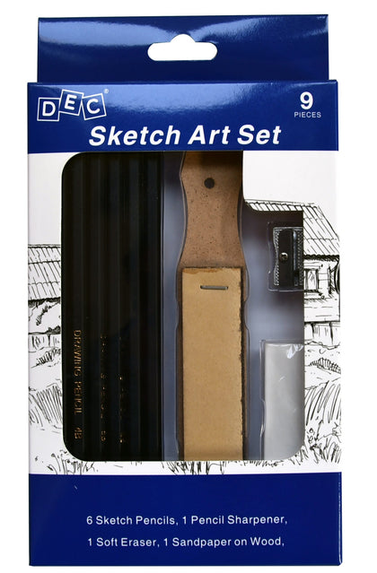 Sketch Art Set 9Pcs