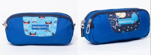 Pencil Case 2 Compartment  Blended Size 21X9X5Cm