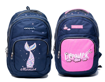 Backpack 4 Compartment Slogan Size 47X33.5X16Cm