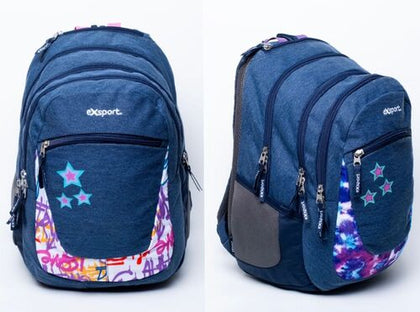 Backpack 4 Compartment Jeans Size 46X32X19Cm