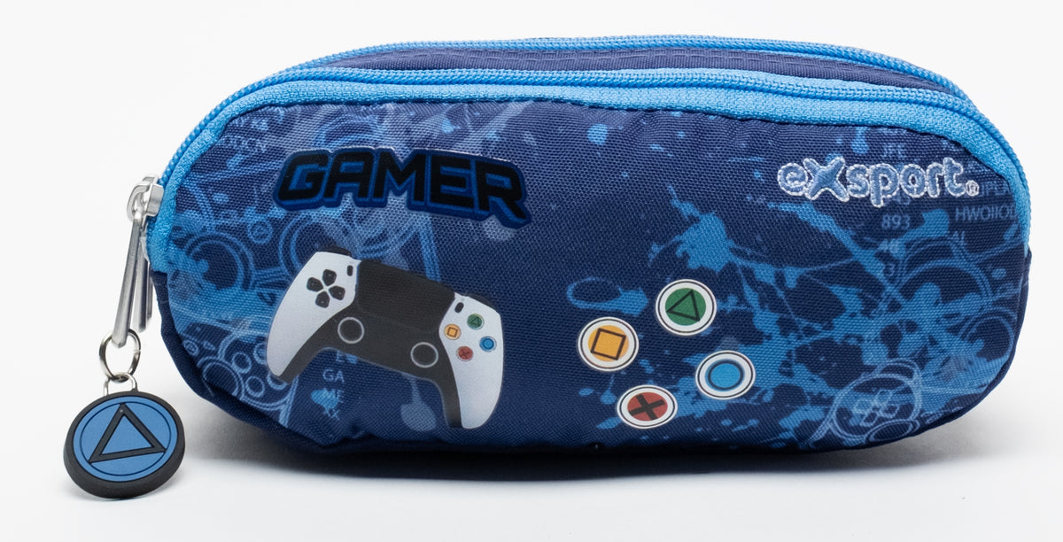 Pencil Case Multiple Compartment Gamer  Size 20X10X7Cm