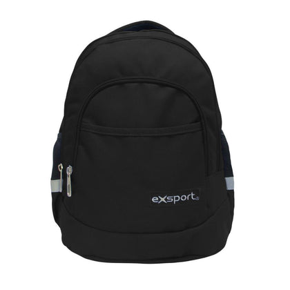 Backpack Plain Multiple Parts Size 42X30X15Cm Assorted Colors