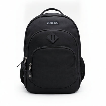 Backpack Plain With Patch Cntr 47x33.5x16 cm (Assorted)