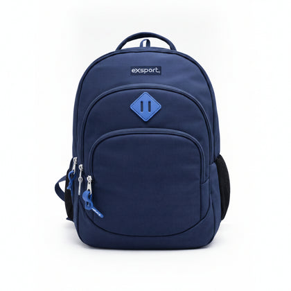 Backpack Plain With Patch Cntr 47x33.5x16 cm (Assorted)