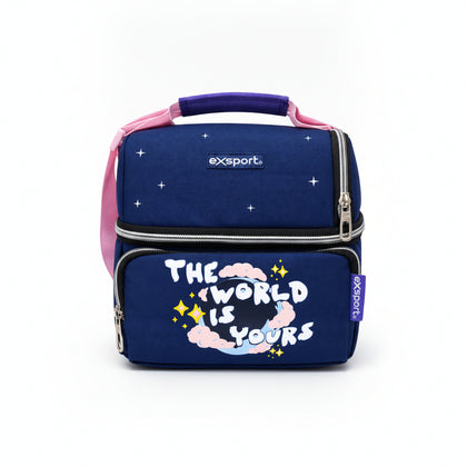Lunch Bag Slogan 25x14x21 cm (Assorted)