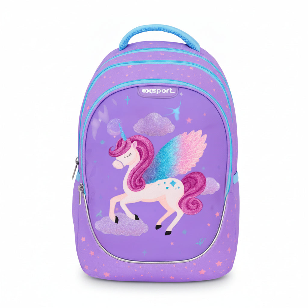 Backpack 3 Compartments Unicorn 41x28x14cm