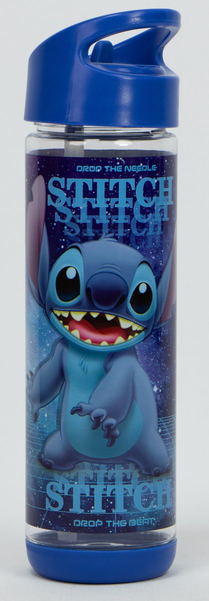 Plastic Water Bottle Disney - Stitch Blue Size 6X6X24Cm