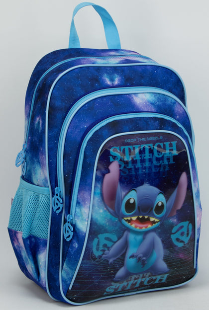 Backpack 3 Part Disney - Stitch Blue Size 21X30X42Cm
