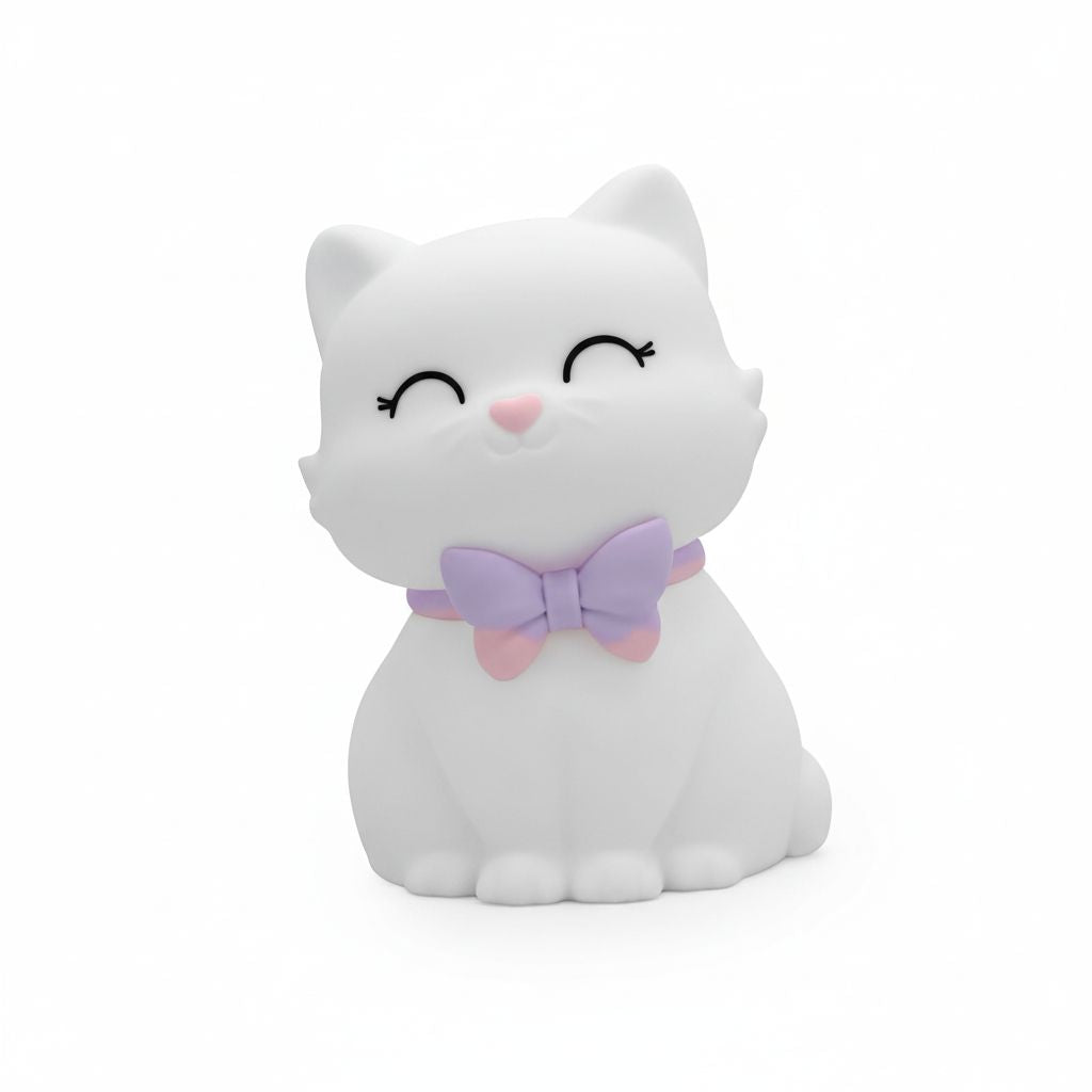 Rechargeable Dhink Northern Lights Silicone Night Light – Lulu the Cat (Color Changing)