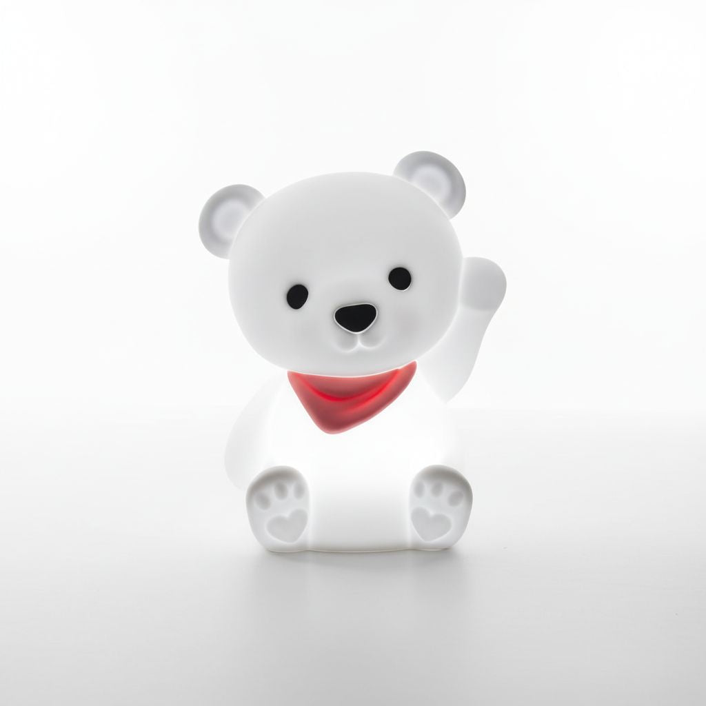 Rechargeable Dhink Northern Lights Silicone Night Light – Toto the Teddy Bear (Color Changing