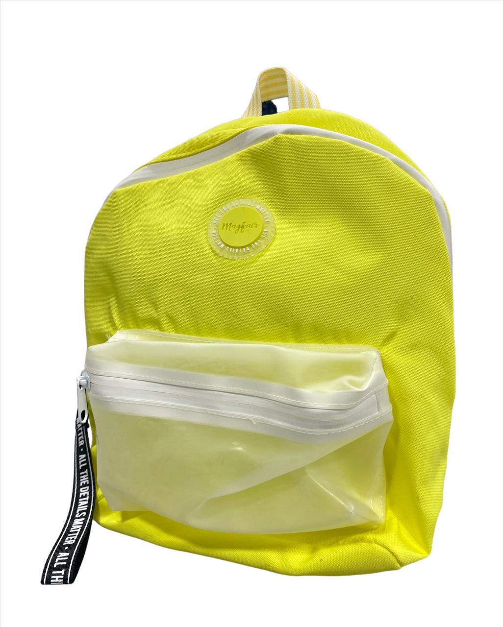 Backpack W/Translucent Pocket May Fair Lemon Small
