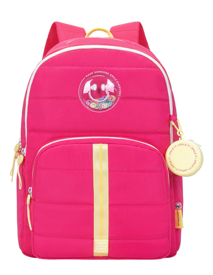 Backpack 1 Part Smile It Pink Size 42X32X15Cm