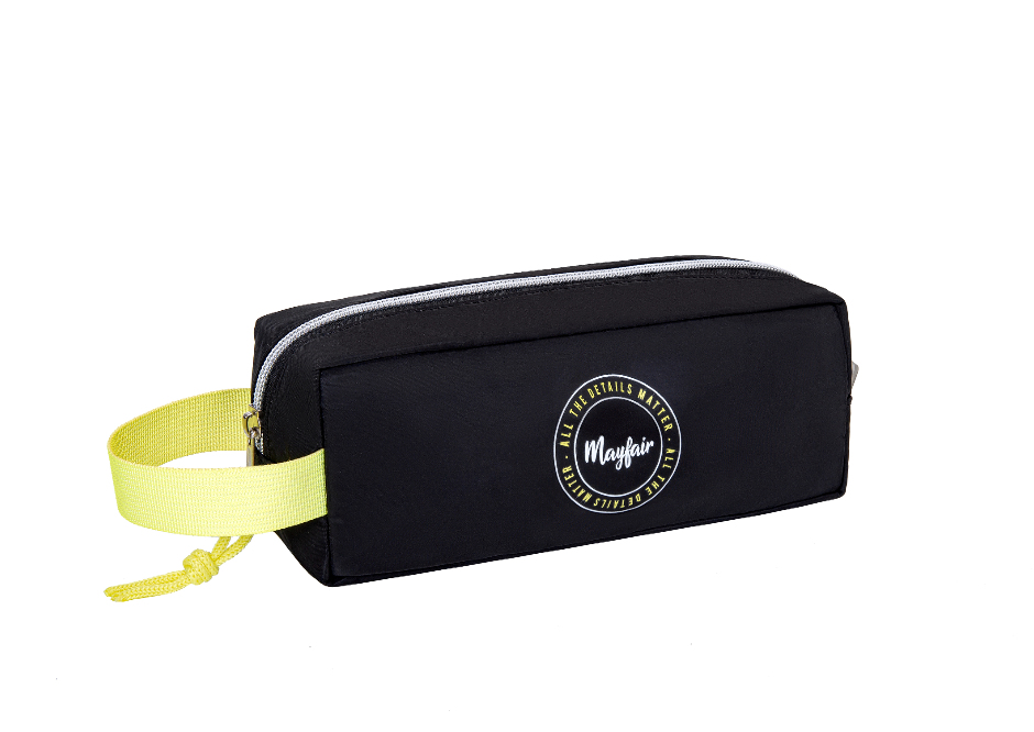 Pencil Case 1-Part Mayfair Neon Vibes Black 22X8.5X5.5Cm