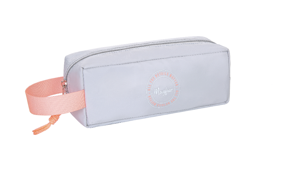 Pencil Case 1-Part Mayfair Neon Vibes Grey 22X8.5X5.5Cm