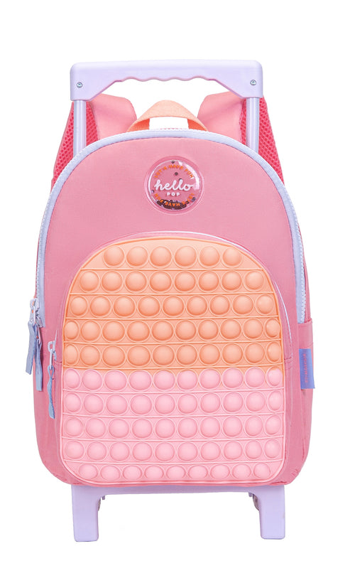 Mini Trolley Backpack 1 Part Hello Pop Pink Size 32X24 X18Cm