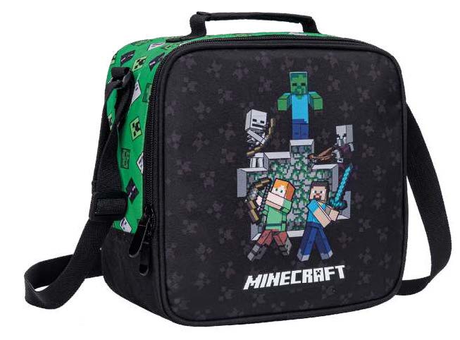 Lunch Bag Minecraft Cave Size 22X21X11 Cm