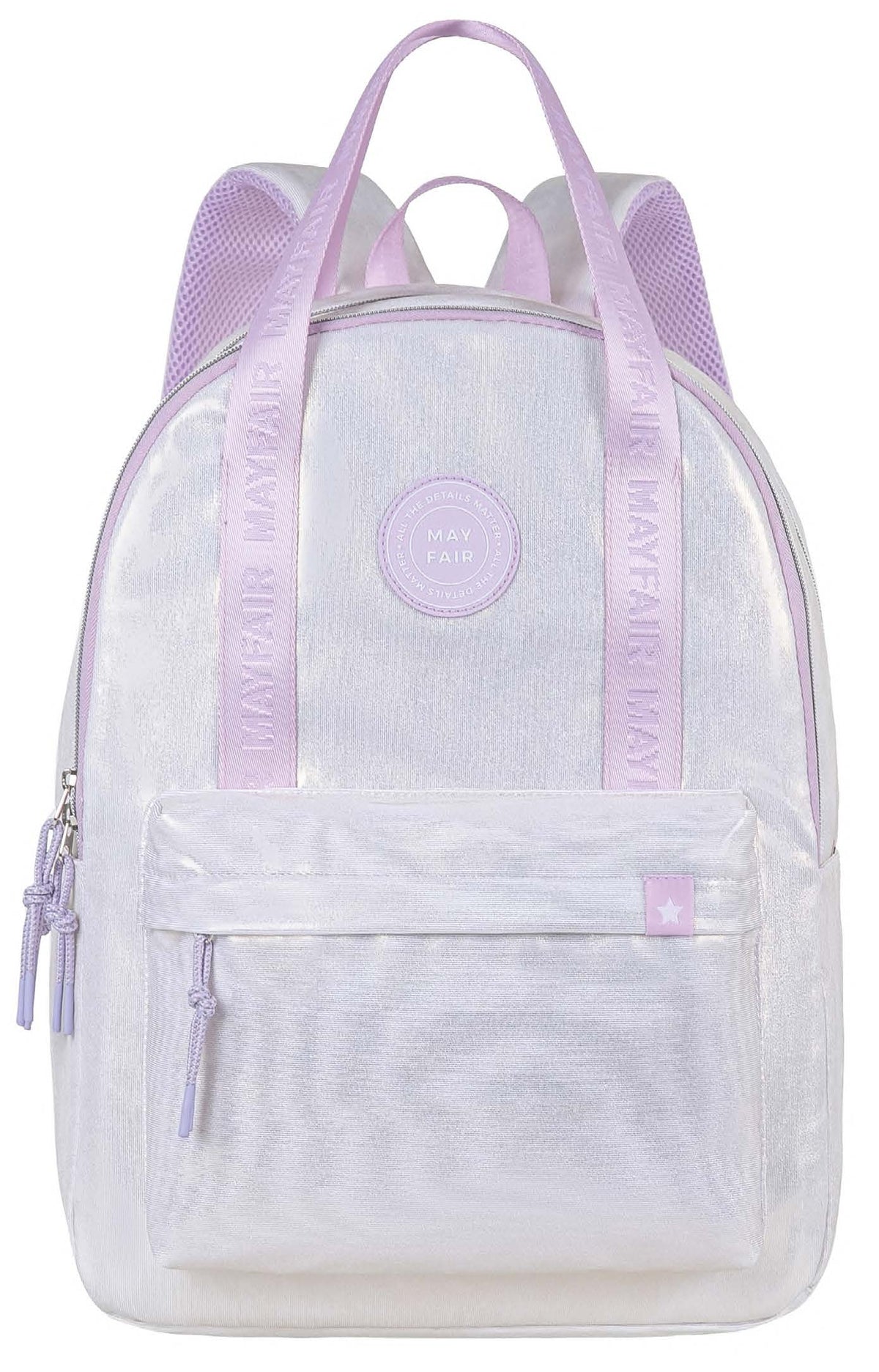 Backpack Glow Up Silver Size 43X31X14.5 Cm