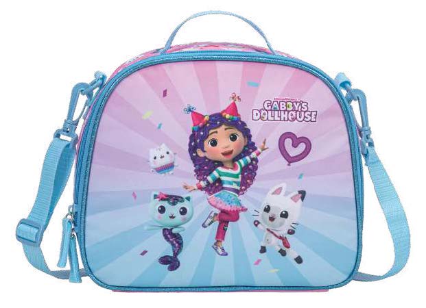 Lunch Bag Gabby Dollhouse Party-Tastic 5.5 L Size 24.5X20.5X11 Cm