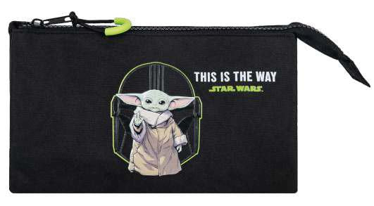 Pencil Case Baby Yoda Shield Protection Size 23X12X2 Cm