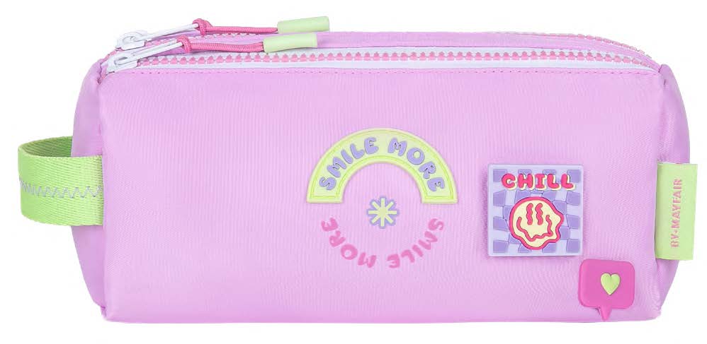 Pencil Case Stay Groovy Smile More Size 22X9X9 Cm