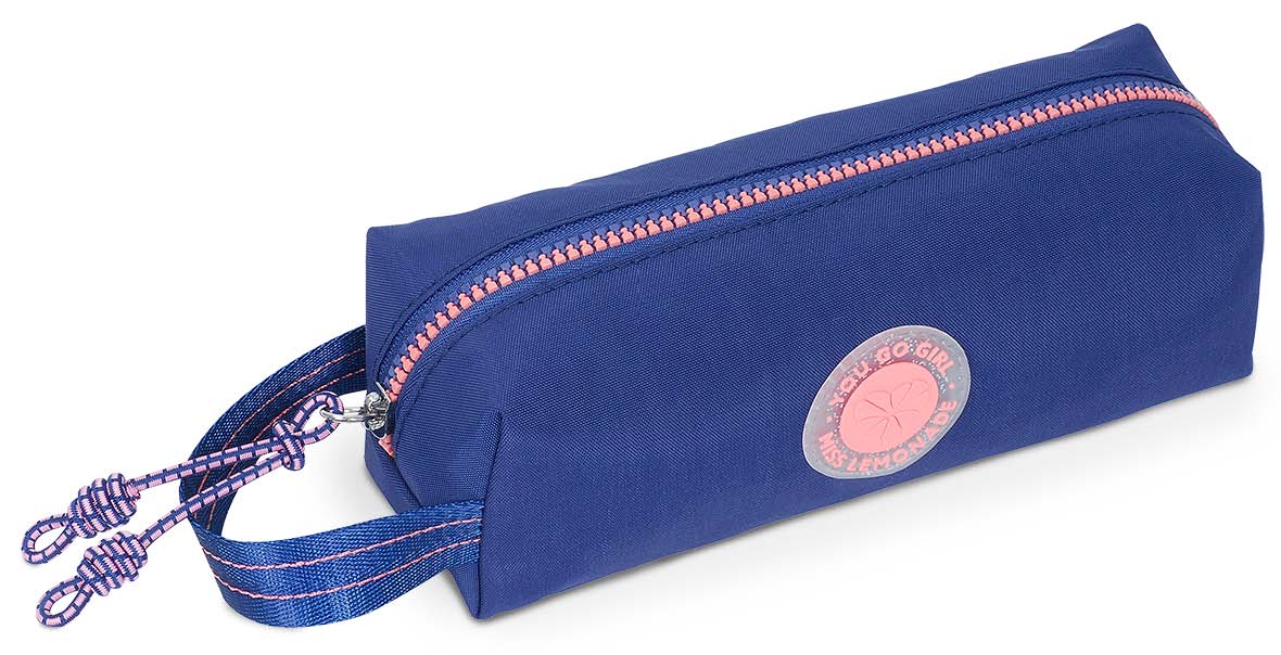 Pencil Case Dotty Navy Blue 9X22X8Cm
