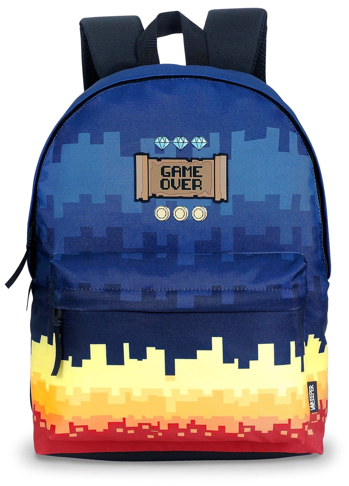 Backpack 1 Part Pixel Navy Blue 44X33X14Cm