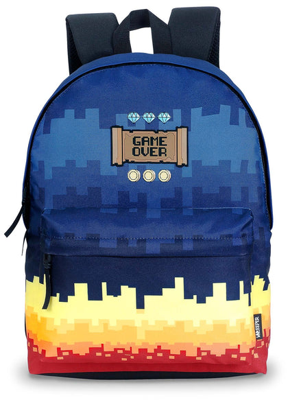 Backpack 1 Part Pixel Navy Blue 44X33X14Cm