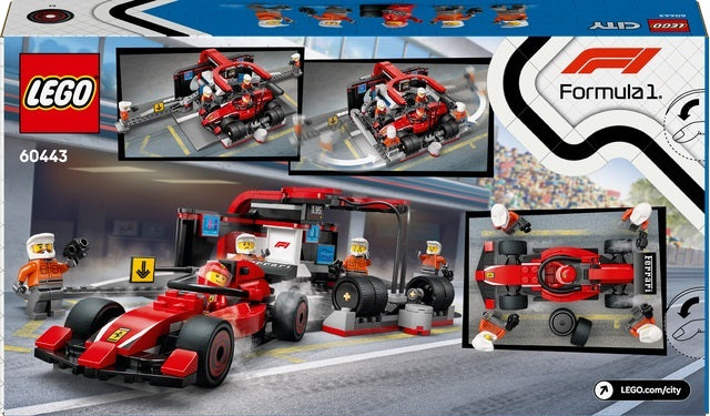 Lego Formula 1 Pit Stop &amp; Pit Crew W/Ferrari Car 322Pcs