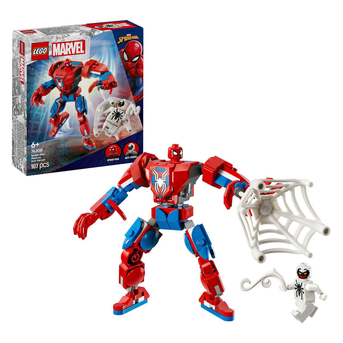 Lego Marvel Spider-Man Vs Anti-Venom 107 Pcs