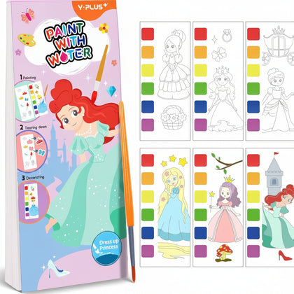 Dressup Princess Paint With Water+Brush