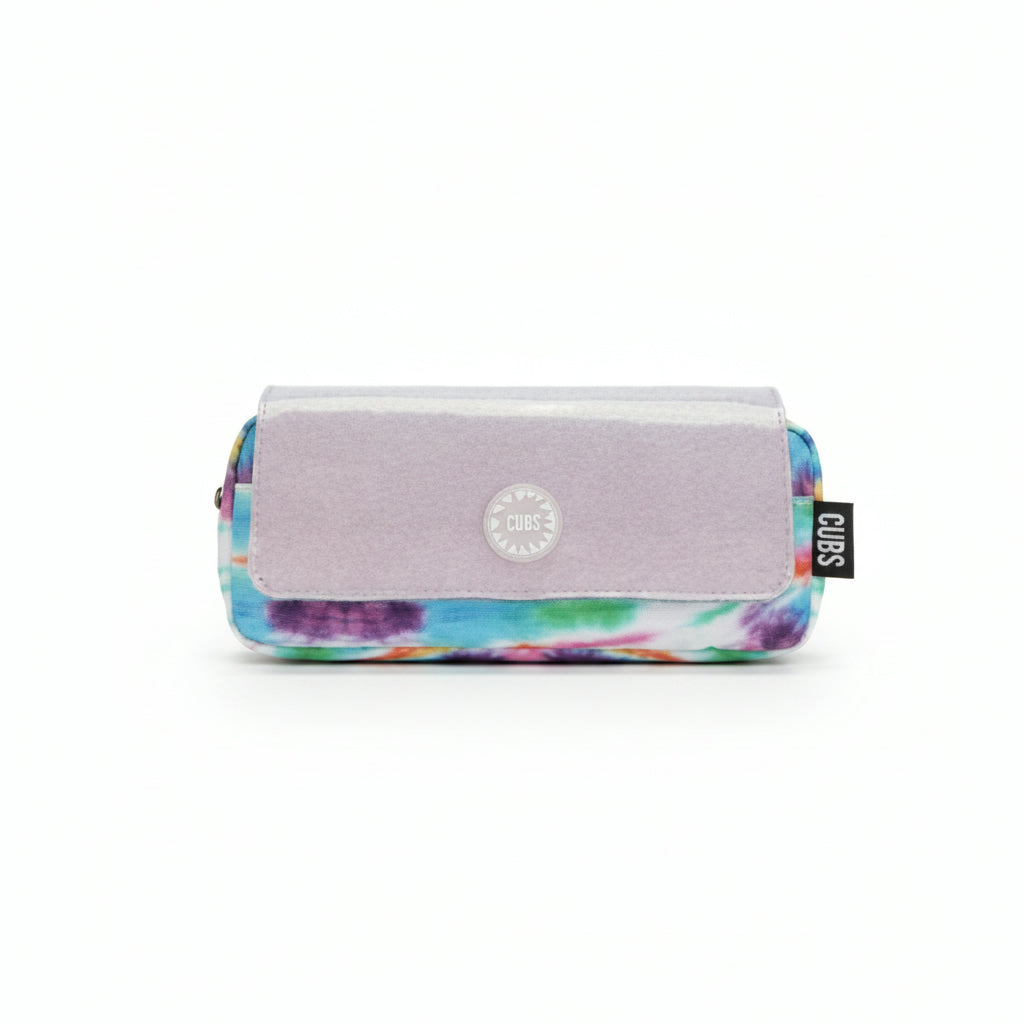 Pencil case Pink &amp; Purple tie dye