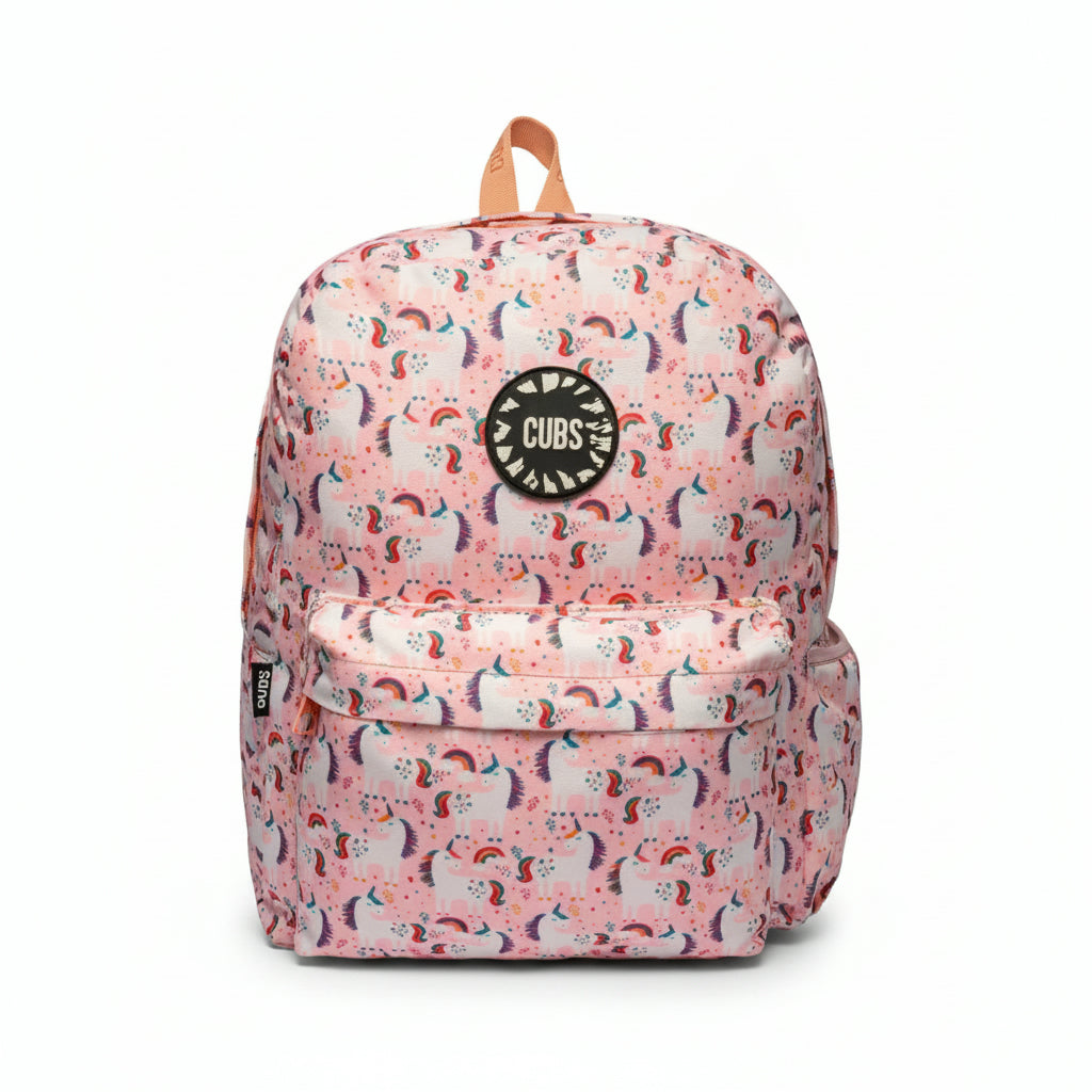 Backpack Peach Unicorns &amp; Rainbows
