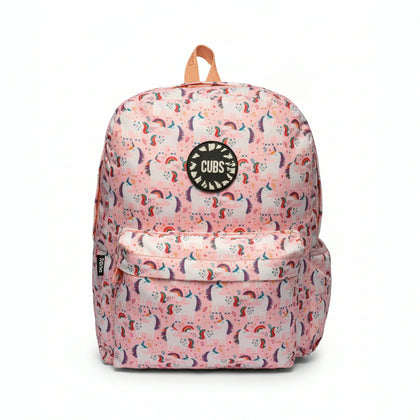 Backpack Peach Unicorns & Rainbows