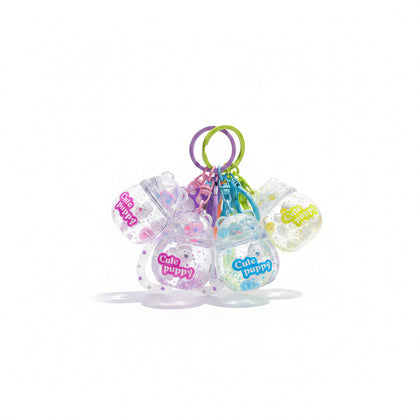 Puppy Park Bear Big Belly Cup Oil Keychain/Mixed