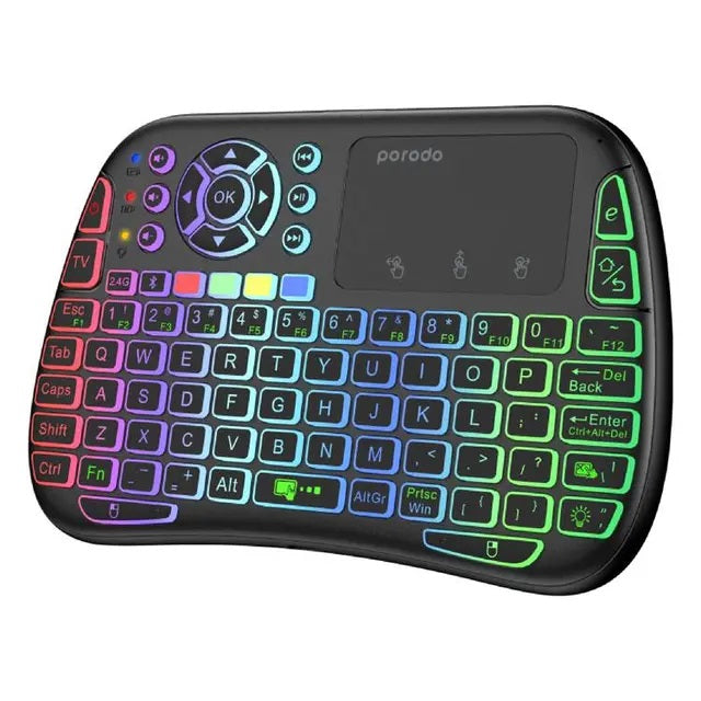 Mini Wireless Keyboard Touch Combo - Black