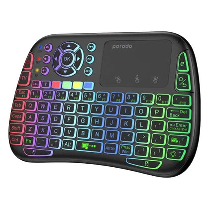 Mini Wireless Keyboard Touch Combo - Black