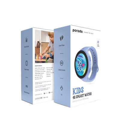 4G Kids GPS Smart Watch with JuniCare app - Blue