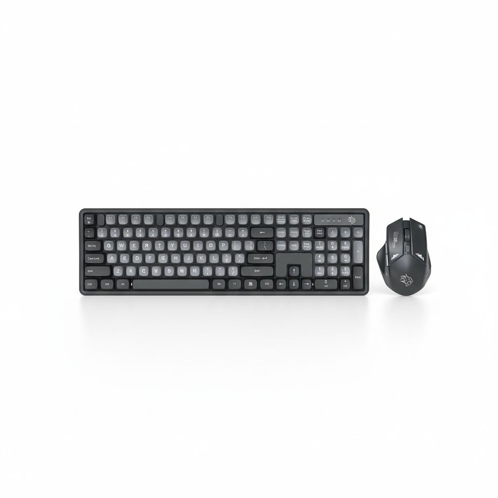 Gaming 2.4G And Bt Keboard With Mouse Dpi 1600 - Grey/A