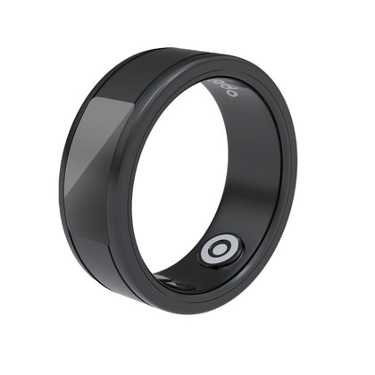 Smart Wearable Ring Size 9 With Touch Function - Black