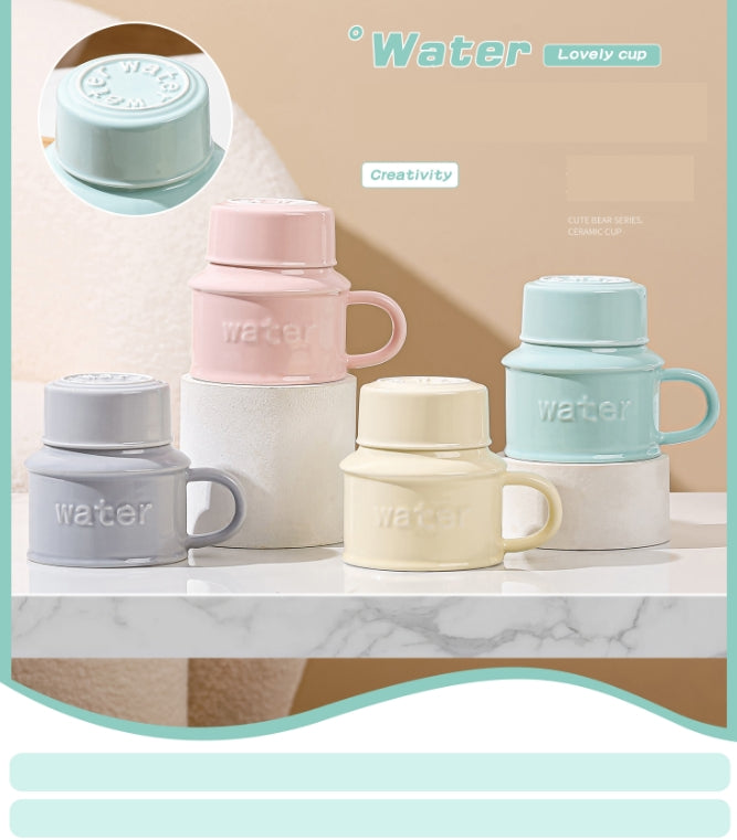 Ceramic Coffee Cup 420Ml  Retro Kettle Design  Assorted Colors