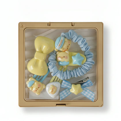 Cream Bear Series Hair Accessories Set/Mixed