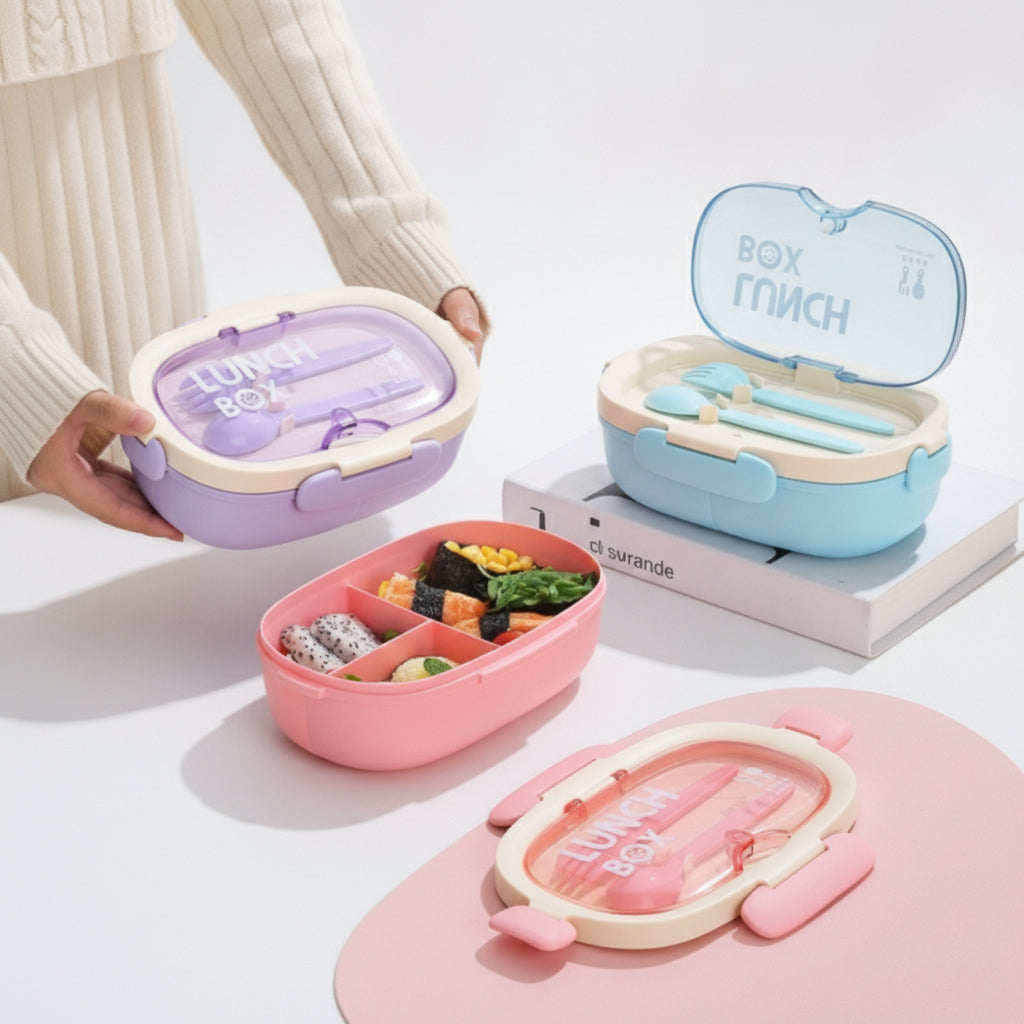 Egg-Shaped Fresh Divider Bento Box/Mixed 850Ml