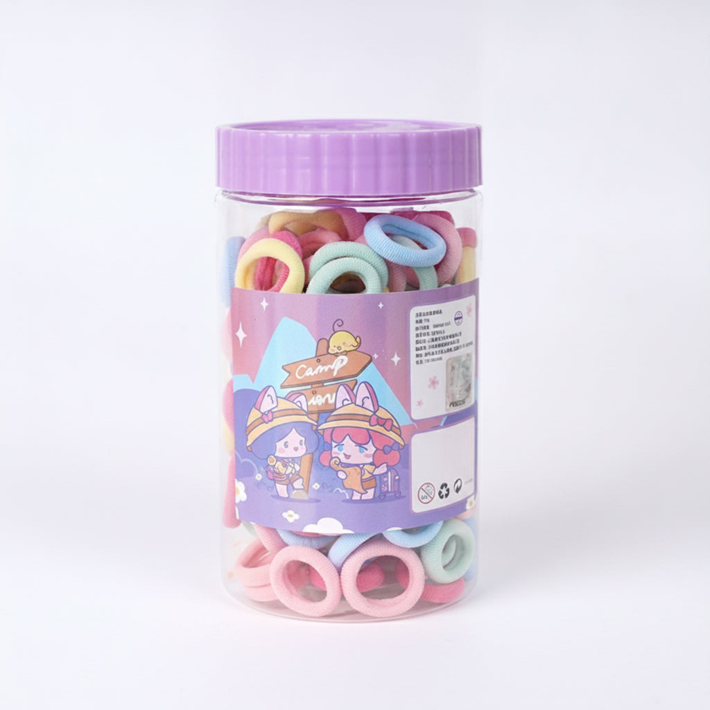 Small Girl Children'S Hair Tie 150Pcs/Mixed