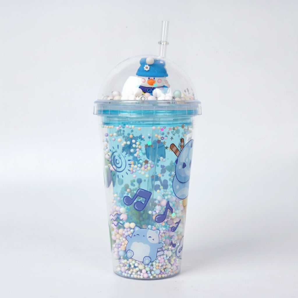 Double Plastic Sippy Cup/Mixed 450Ml