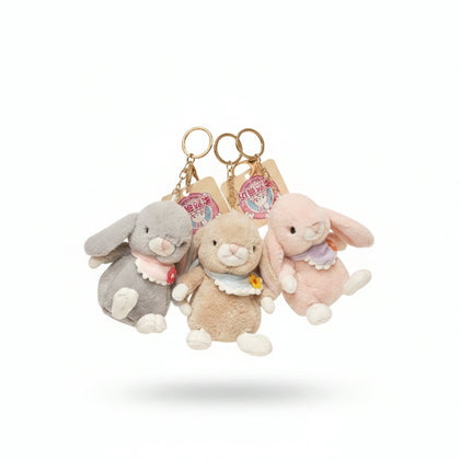Scarf Rabbit Doll Pendant/Mixed 4-Inch