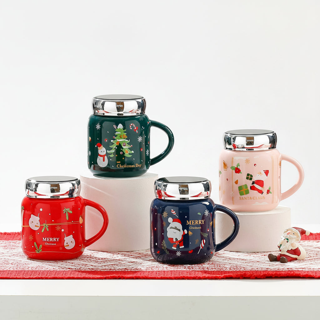 Cartoon Christmas Ceramic Cup/Mixed 400Ml