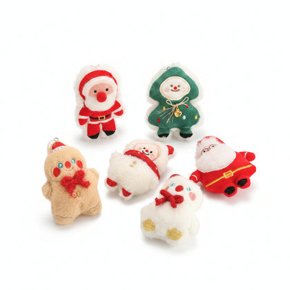 Christmas Scarf Plush Pendant 1Pair