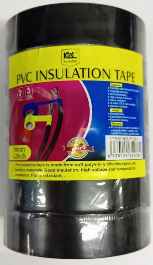 Pvc Insulation Tape 6R/Pk 19Mmx20Y