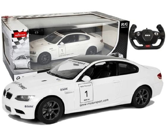 Rc Car Bmw M3 1:14 Scale Remote Control Car Model Radio Controlled White